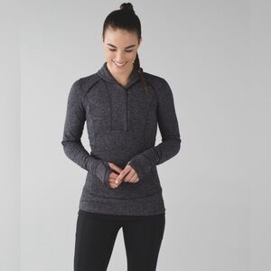 lululemon athletica Heathered Charcoal Half-Zip Pullover